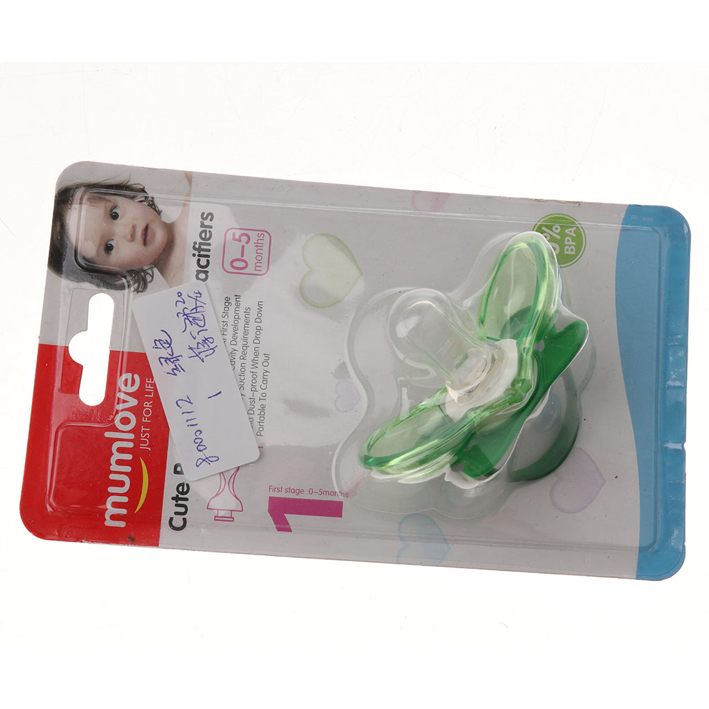 Silicone Nipple Soother Pacifier Baby Orthodontic Dummy BPA FREE 0-5M Green