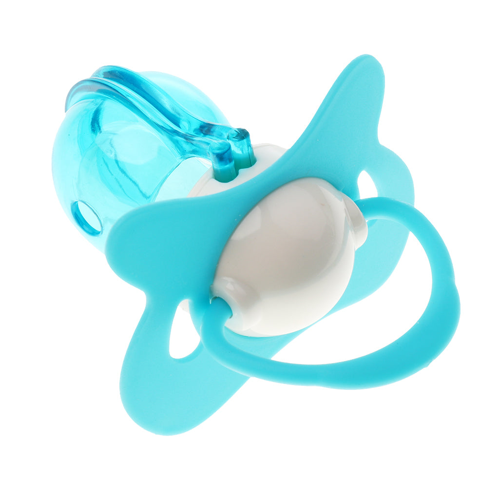 Silicone Nipple Soother Pacifier Baby Orthodontic Dummy BPA FREE 5-8M Blue