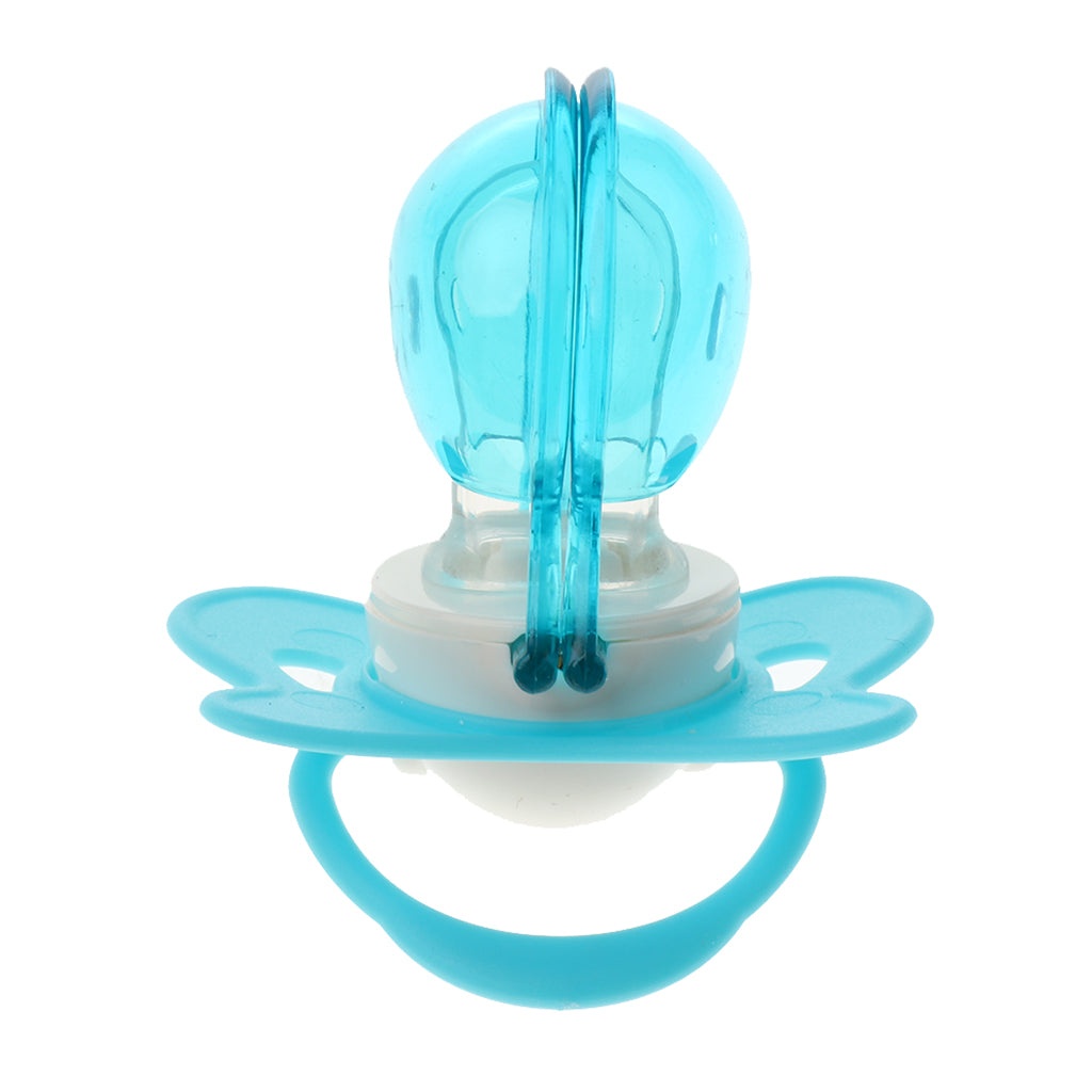 Silicone Nipple Soother Pacifier Baby Orthodontic Dummy BPA FREE 5-8M Blue