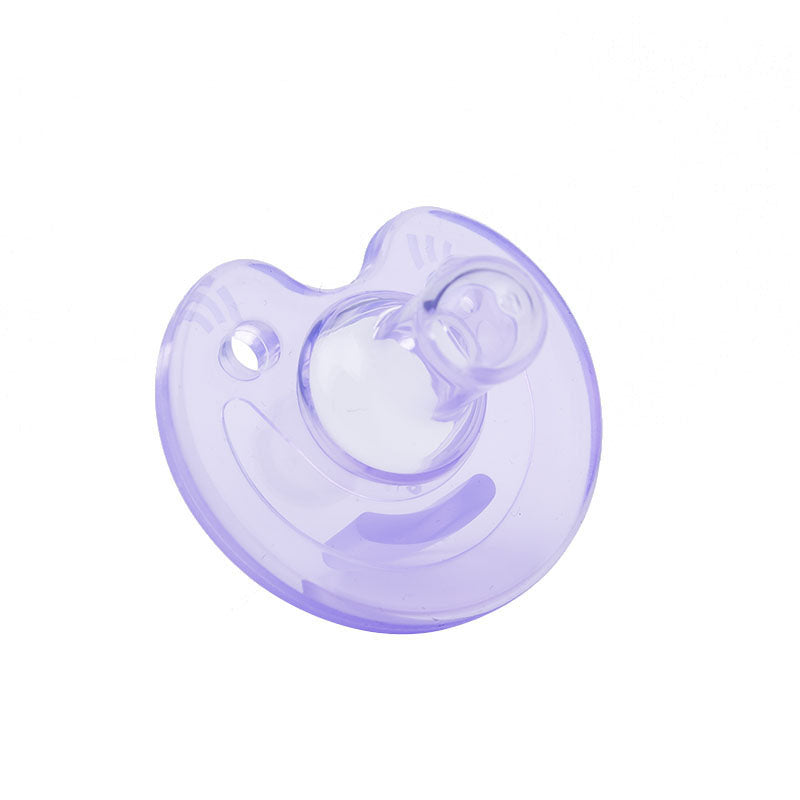 Flat Thumb Baby Orthodontic Pacifier Silicone Teat Nipple  Purple