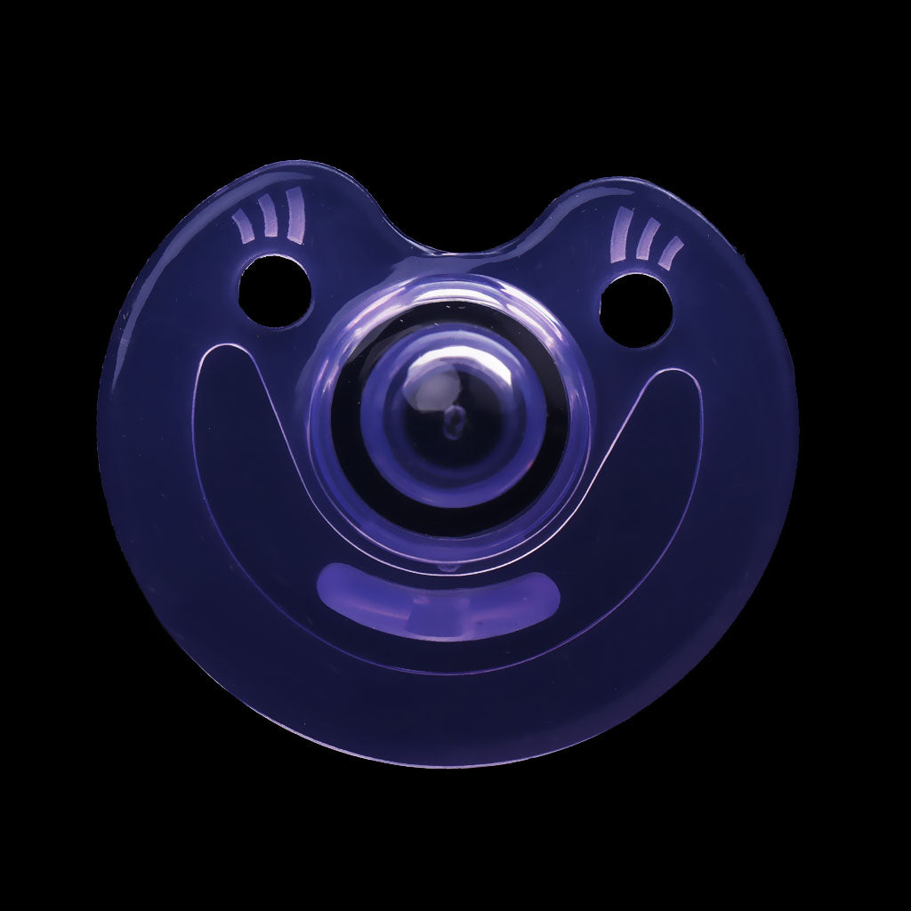 Flat Thumb Baby Orthodontic Pacifier Silicone Teat Nipple  Purple