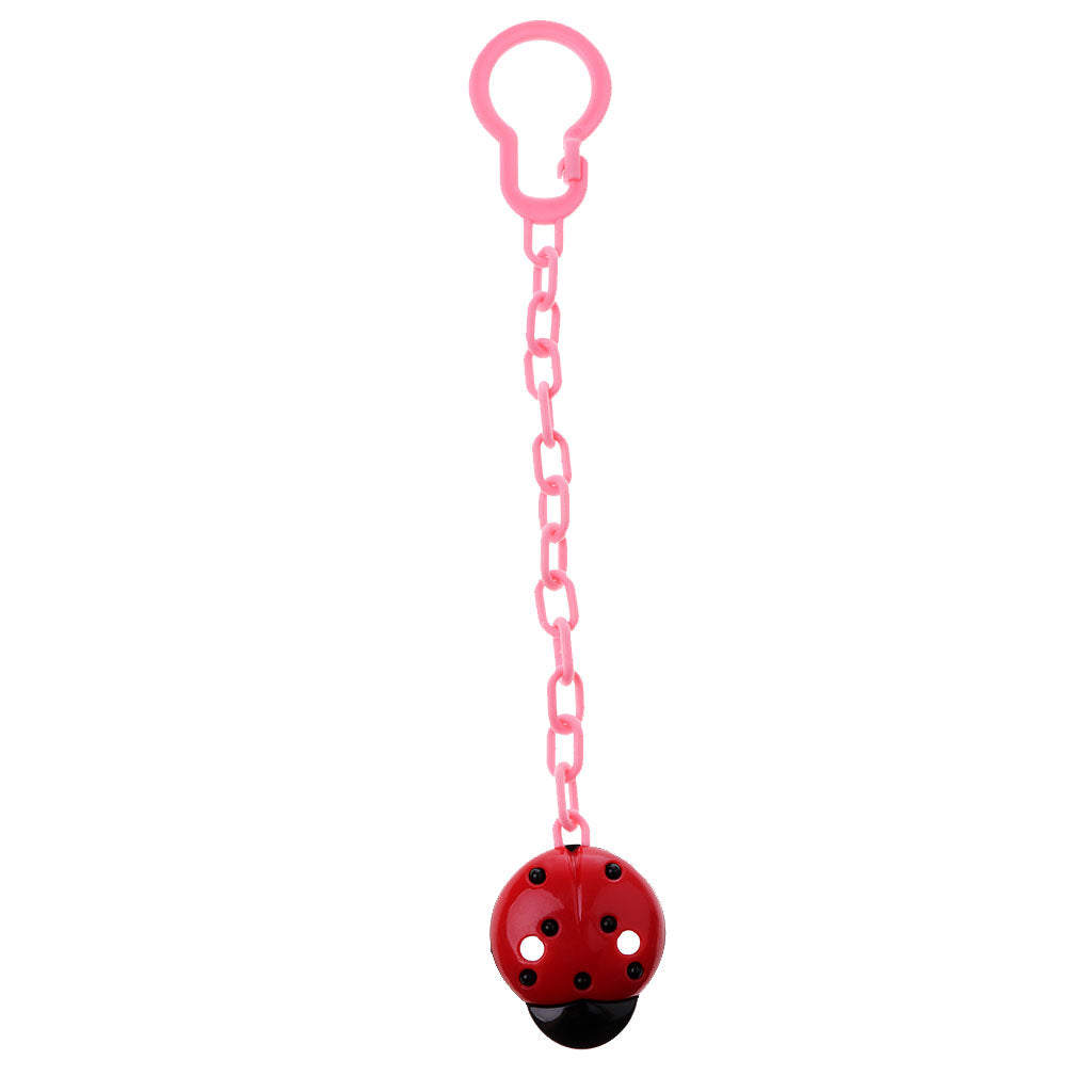 Baby Infant Dummy Pacifier Soother Nipple Cute Chain Clip Holder Red