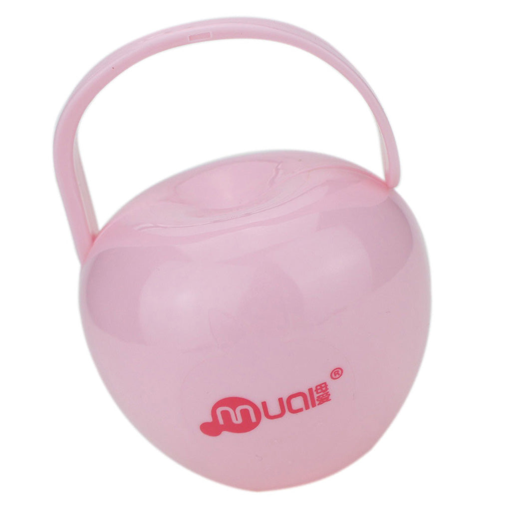 Baby Dummy Soother Container Holder Pacifier Travel Case Storage Box Style 2-Pink