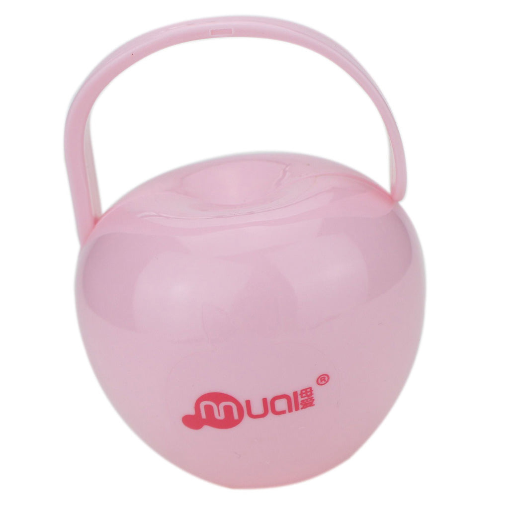 Baby Dummy Soother Container Holder Pacifier Travel Case Storage Box Style 2-Pink