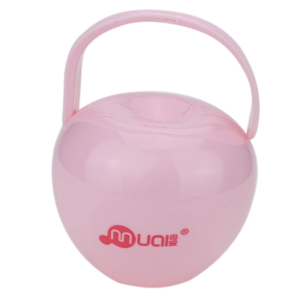 Baby Dummy Soother Container Holder Pacifier Travel Case Storage Box Style 2-Pink