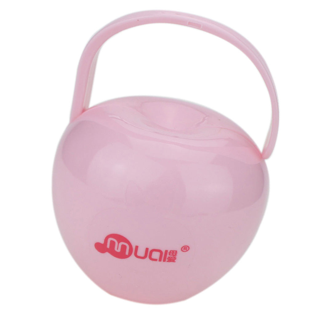 Baby Dummy Soother Container Holder Pacifier Travel Case Storage Box Style 2-Pink