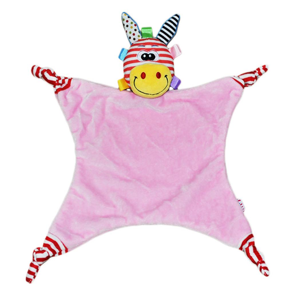 Cute Animal Plush Cloths Kids Bedtime Blanket Toys  Yellow Mouth Giraffe