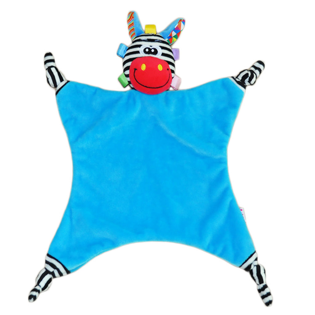 Cute Animal Plush Cloths Kids Bedtime Blanket Toys  Red Mouth Giraffe