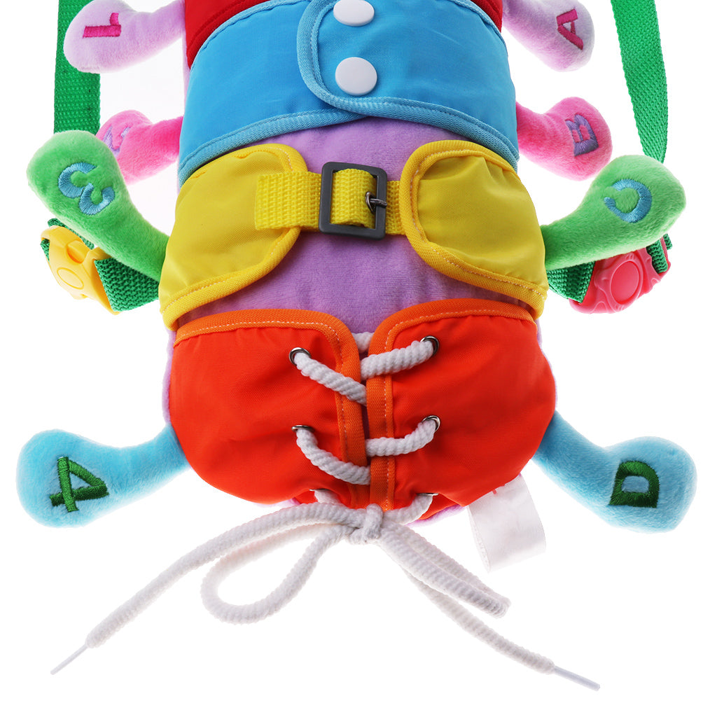 Kids Cartoon Backpack Anti-lost Walking Safety Harness Strap Caterpillar