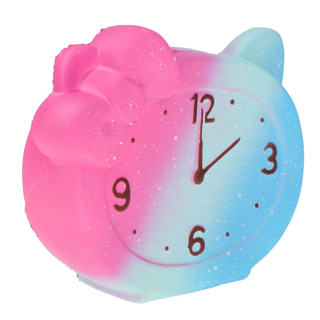 Slow Rising Toy,Squishy Scented Clock Squeeze Toys for Collection Gift,Decorative Props Large or Stress Relief-Alarm Clock