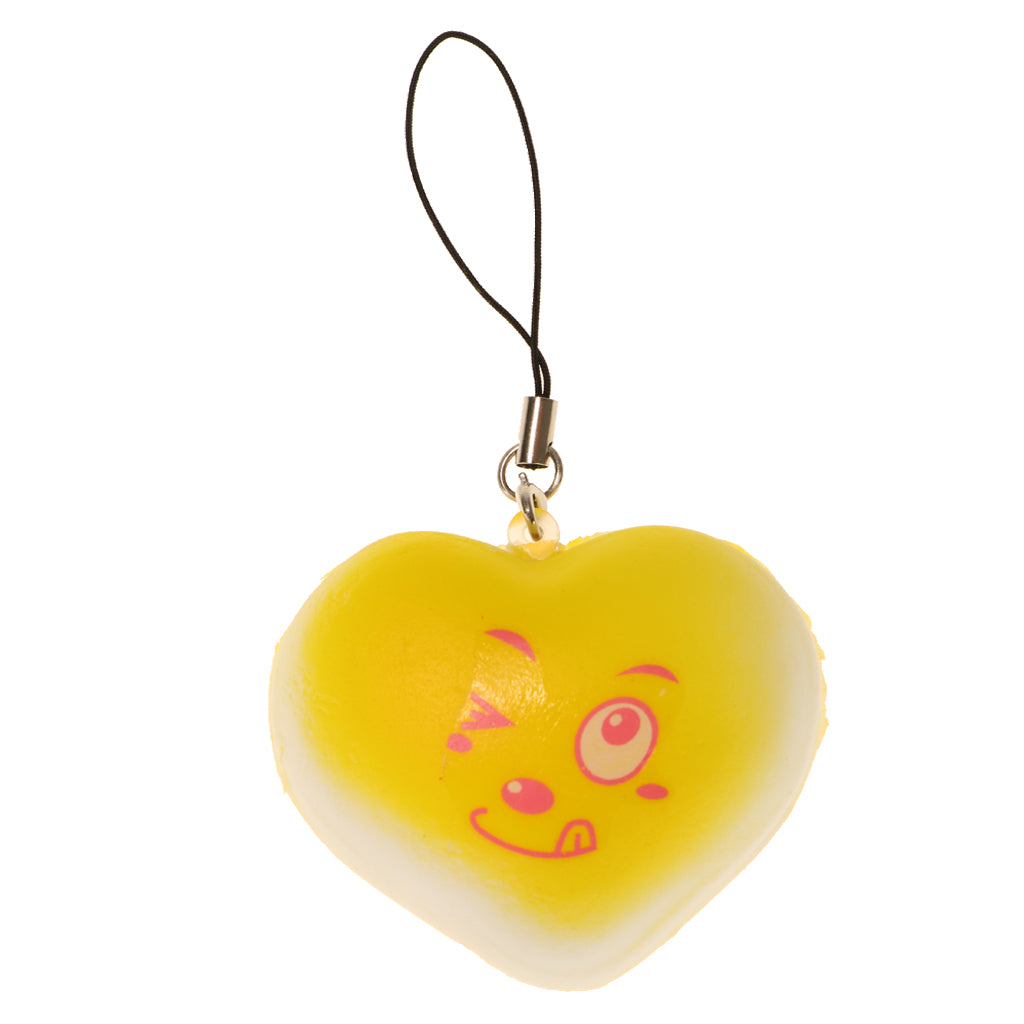 Soft and Safe Squishy Toys,10 Pcs Kawaii Squishies Squishy Toys Stress Relief Squeeze Toys Different Styles Fast Food bread Mobile Gift