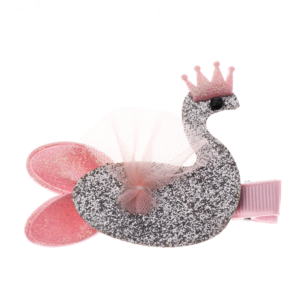 Hair Clip Hairpin Baby Girls Kids Barrette Rope Sides Accessories Pink bear