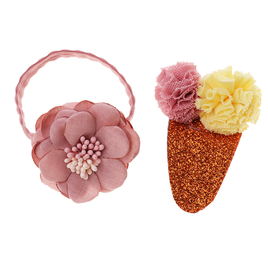 Hair Clip Hairpin Baby Girls Kids Barrette Rope Sides Accessories Coffee crown