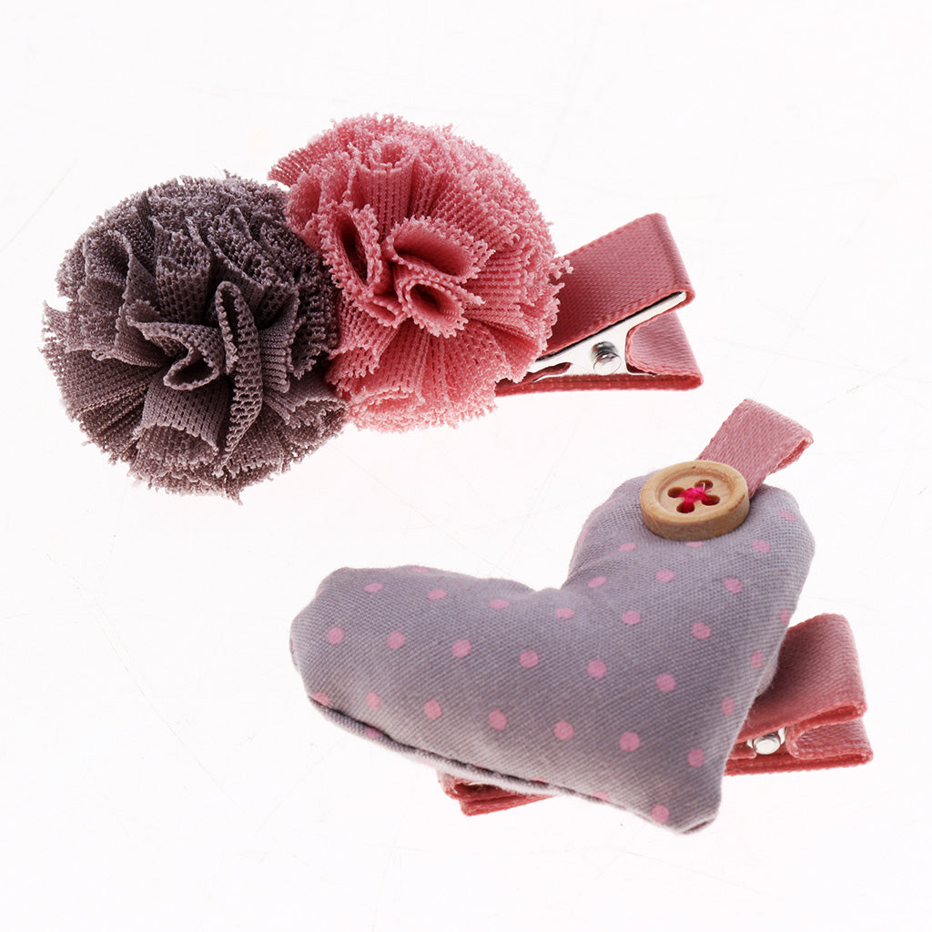 Hair Clip Hairpin Baby Girls Kids Barrette Rope Sides Accessories Pink chicken