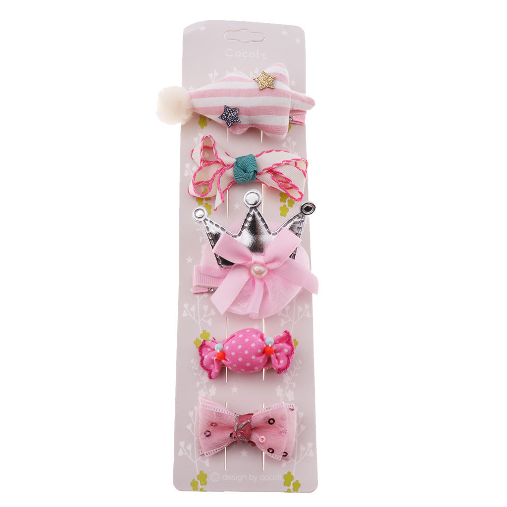 Hair Clip Hairpin Baby Girls Kids Barrette Rope Sides Accessories Pink tree