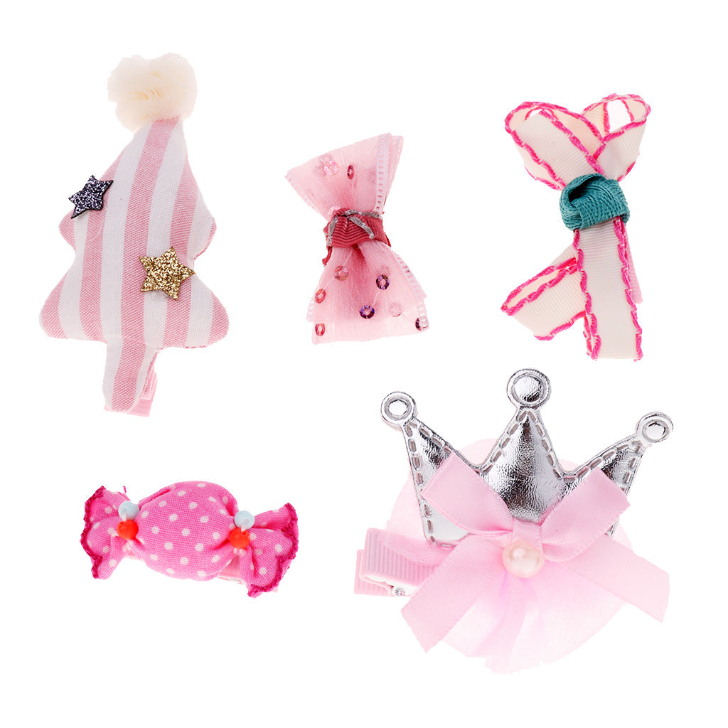 Hair Clip Hairpin Baby Girls Kids Barrette Rope Sides Accessories Pink tree