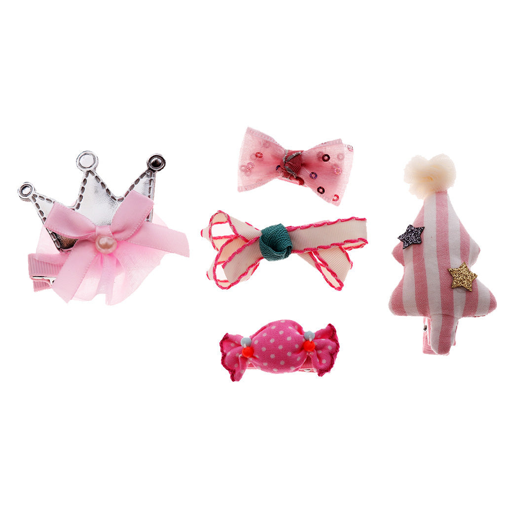 Hair Clip Hairpin Baby Girls Kids Barrette Rope Sides Accessories Pink tree