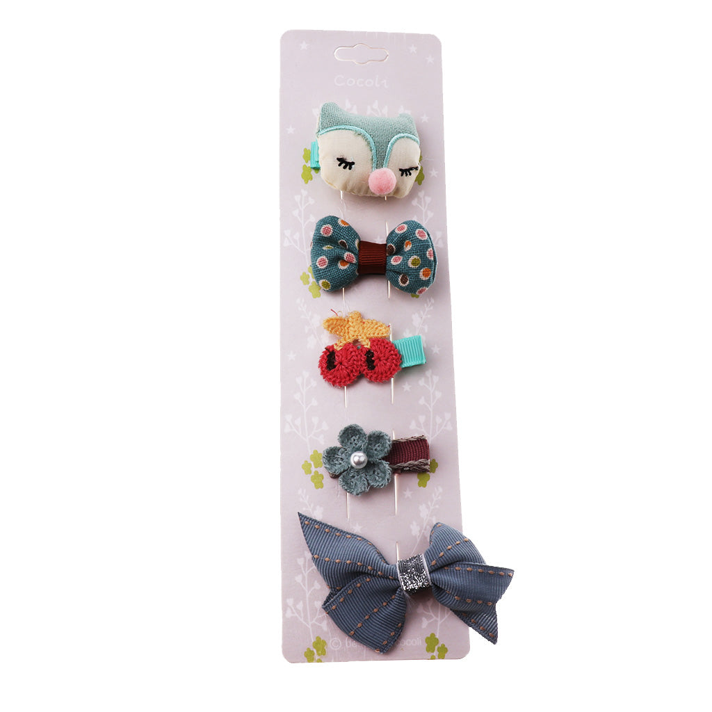 Hair Clip Hairpin Baby Girls Kids Barrette Rope Sides Accessories Green penguins