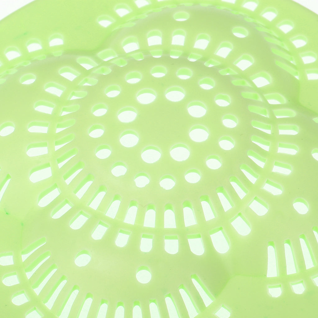 Kitchen Flower Shape Filter Sink Silicone Hair Stopper Net Floor Drain Green