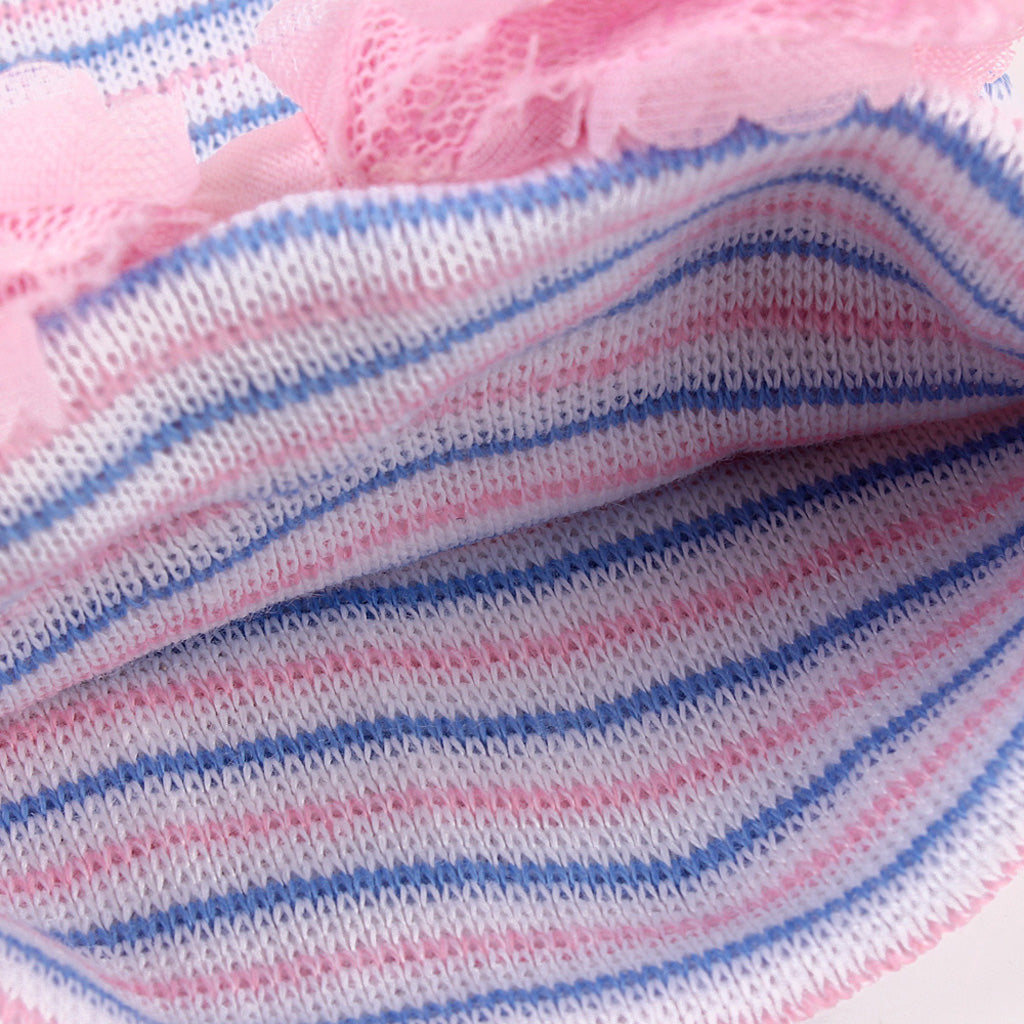 Cute Newborn Baby Hospital Hats Big Bow Knot Toddler Knit Cap Stripe