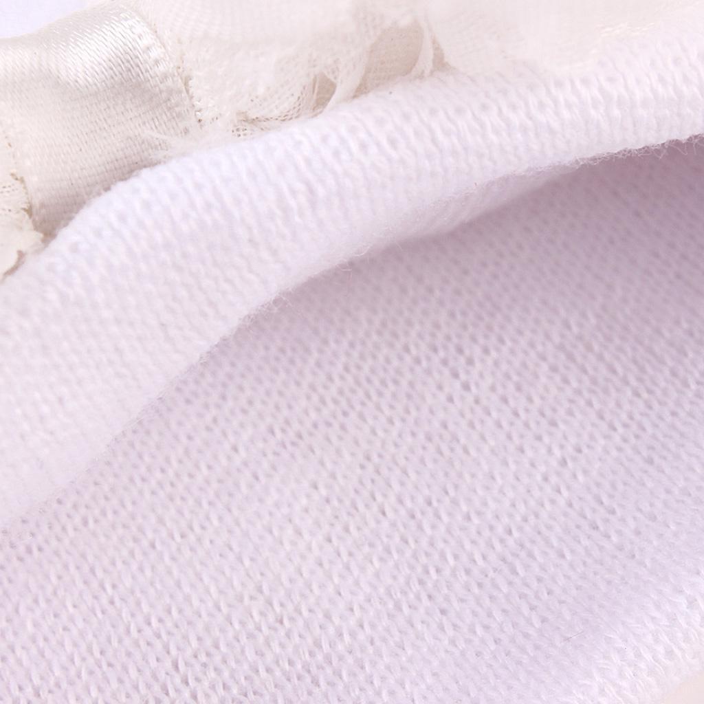 Cute Newborn Baby Hospital Hats Big Bow Knot Toddler Knit Cap White