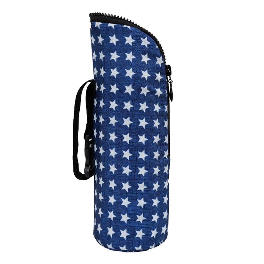 Baby Thermal Feeding Insulation Bottle Tote Stroller Hang Bags Blue Star