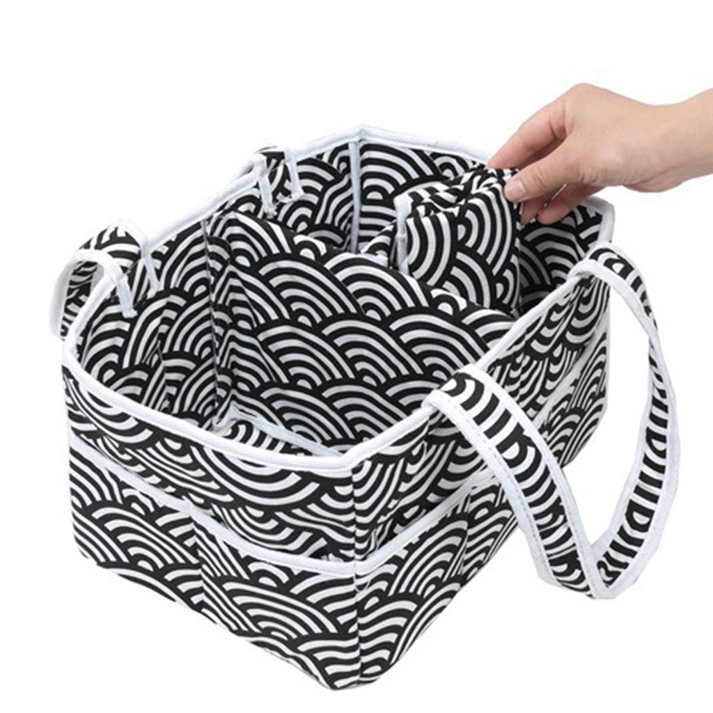 Baby Organizer Bag Diaper Nappy Changing Divider Storage Grey
