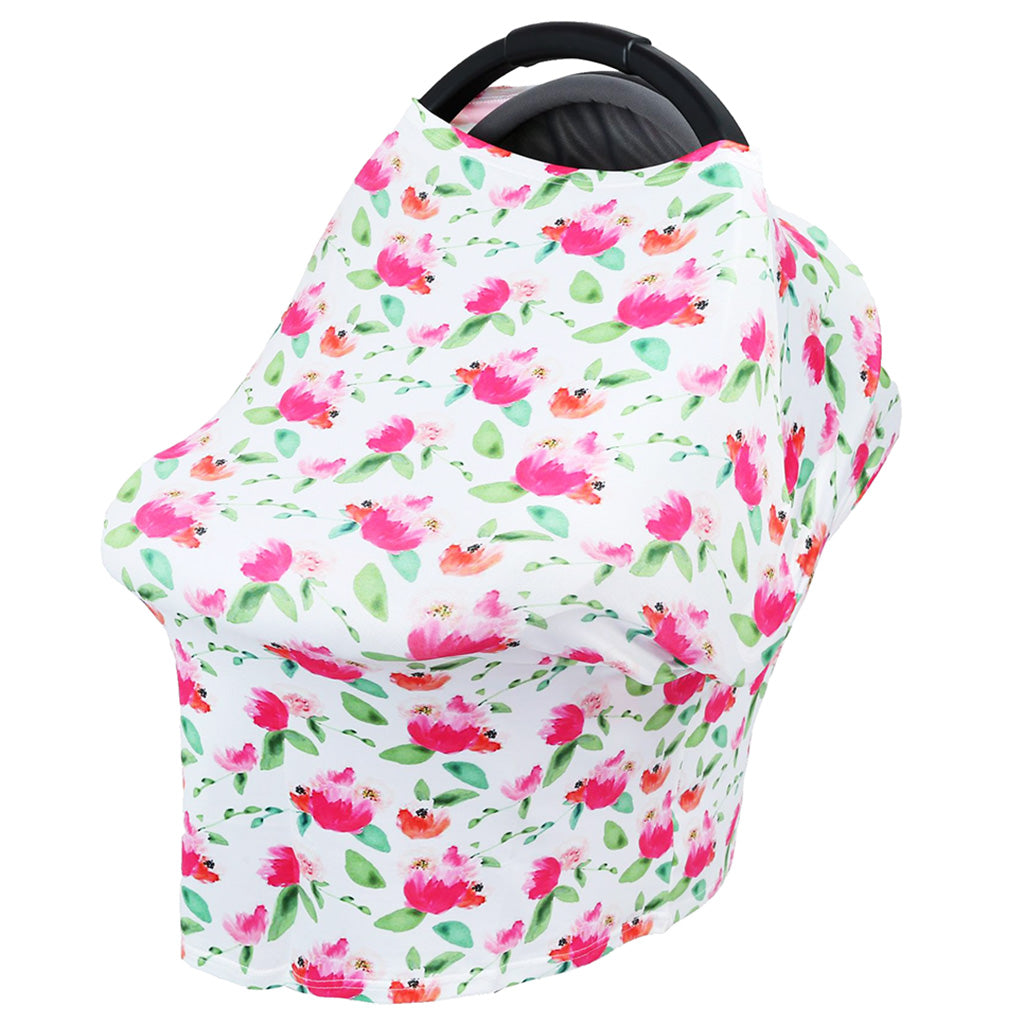 Stretchy Infant Nursing Cover Baby Car Seat Canopy Cart Cover #2