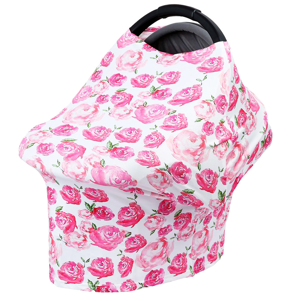 Stretchy Infant Nursing Cover Baby Car Seat Canopy Cart Cover #3