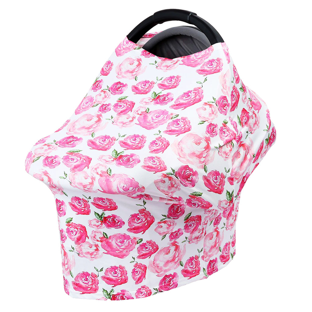 Stretchy Infant Nursing Cover Baby Car Seat Canopy Cart Cover #3