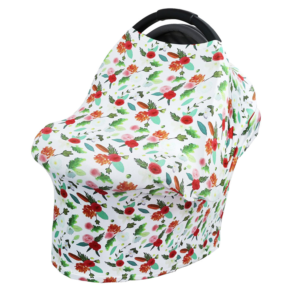 Stretchy Infant Nursing Cover Baby Car Seat Canopy Cart Cover #7