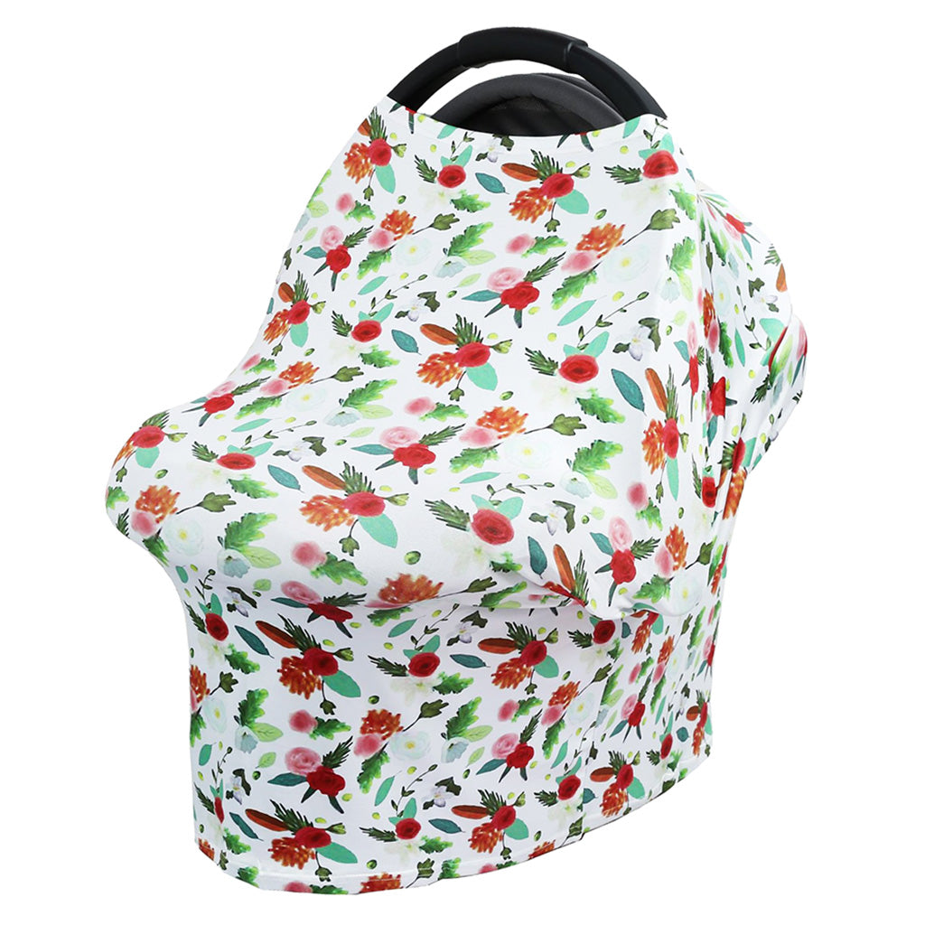 Stretchy Infant Nursing Cover Baby Car Seat Canopy Cart Cover #7