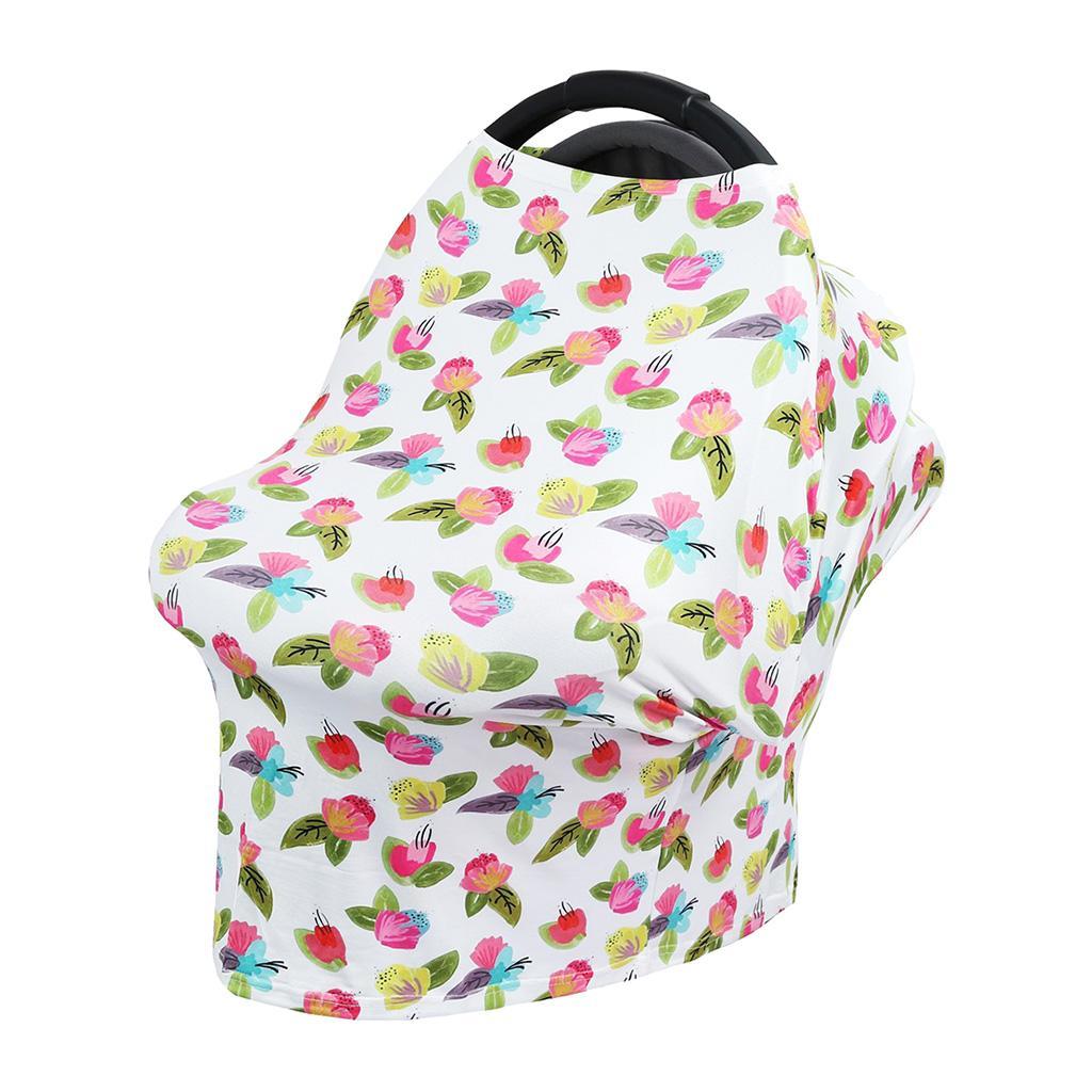 Stretchy Infant Nursing Cover Baby Car Seat Canopy Cart Cover #8