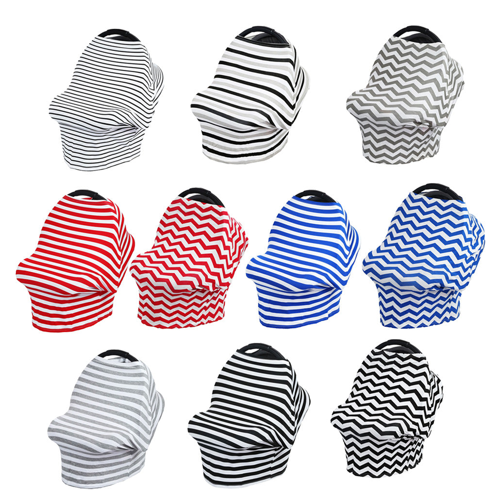 Baby Car Seat Nursing Covers Breastfeeding Cover Carseat  Red Wave 