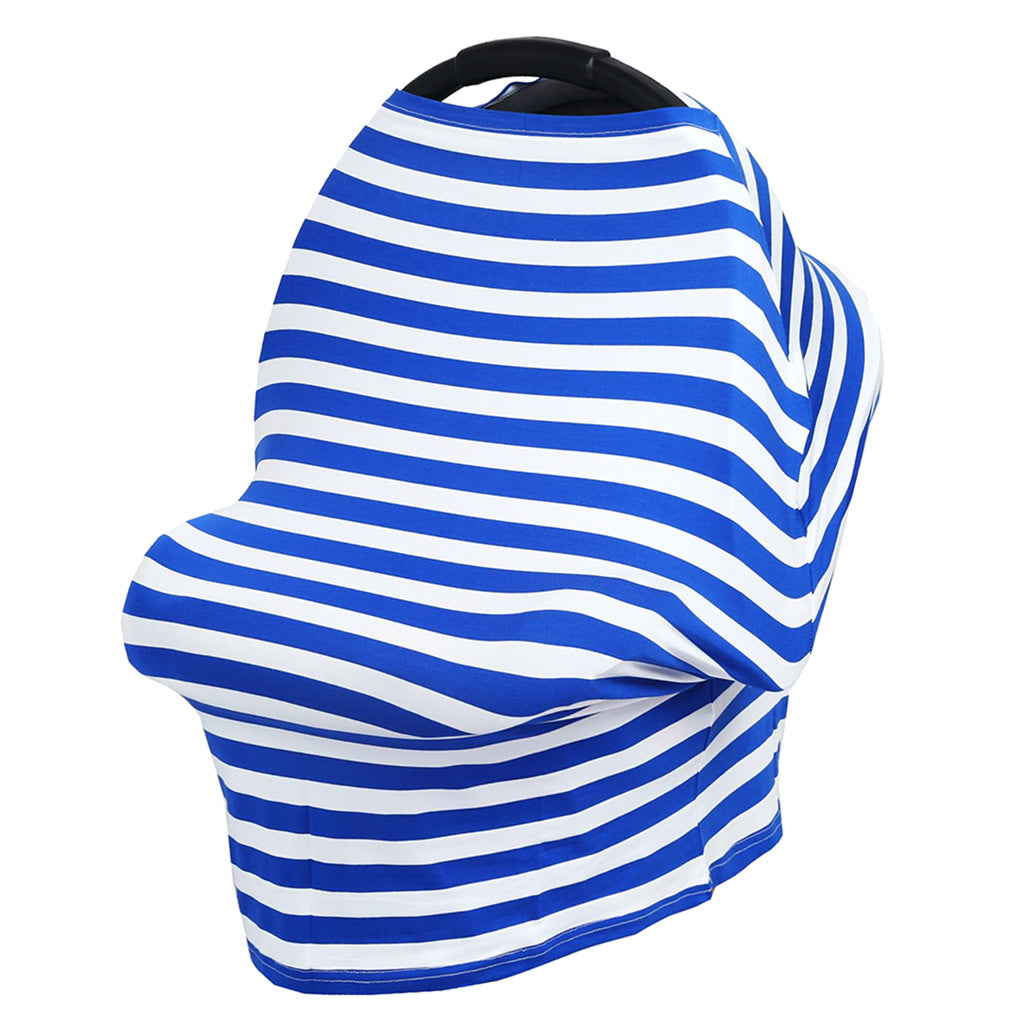 Baby Car Seat Nursing Covers Breastfeeding Cover Carseat  Blue Stripe