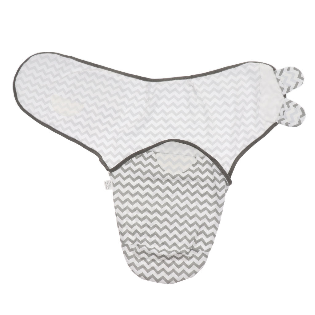 Infant Swaddle Wrap Newborn Baby Bedding Blanket Sleeping Bag  Grey wave