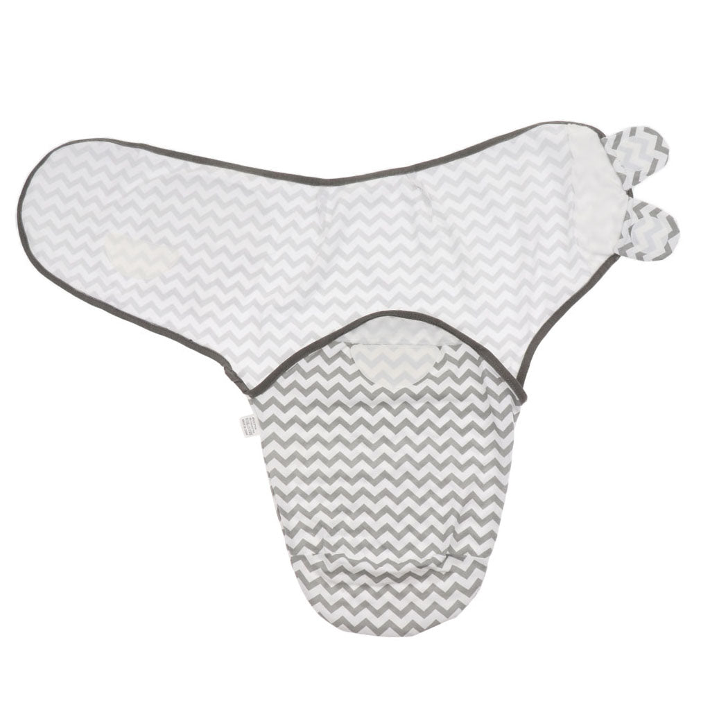 Infant Swaddle Wrap Newborn Baby Bedding Blanket Sleeping Bag  Grey wave