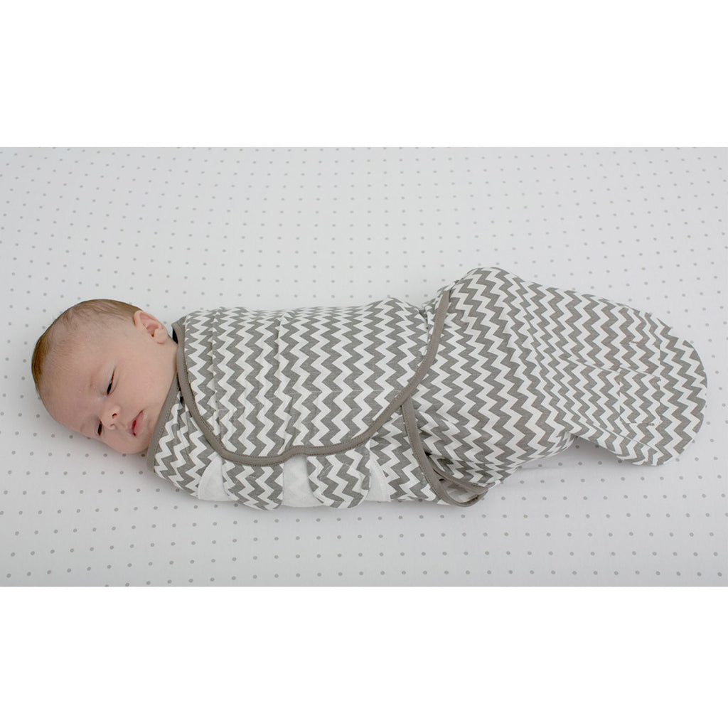 Infant Swaddle Wrap Newborn Baby Bedding Blanket Sleeping Bag  Grey wave