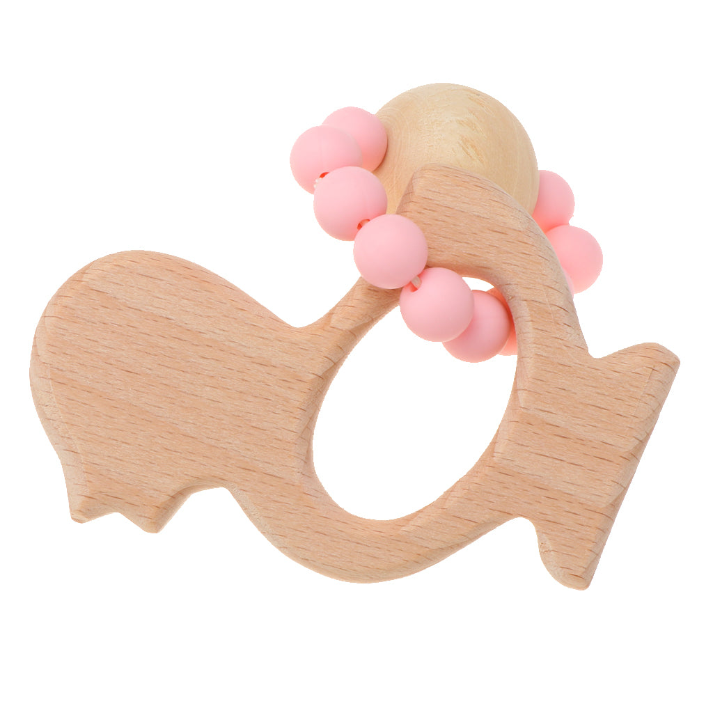 Wooden Teether Nature Baby Teething Toy Organic Wood Gift Chicken