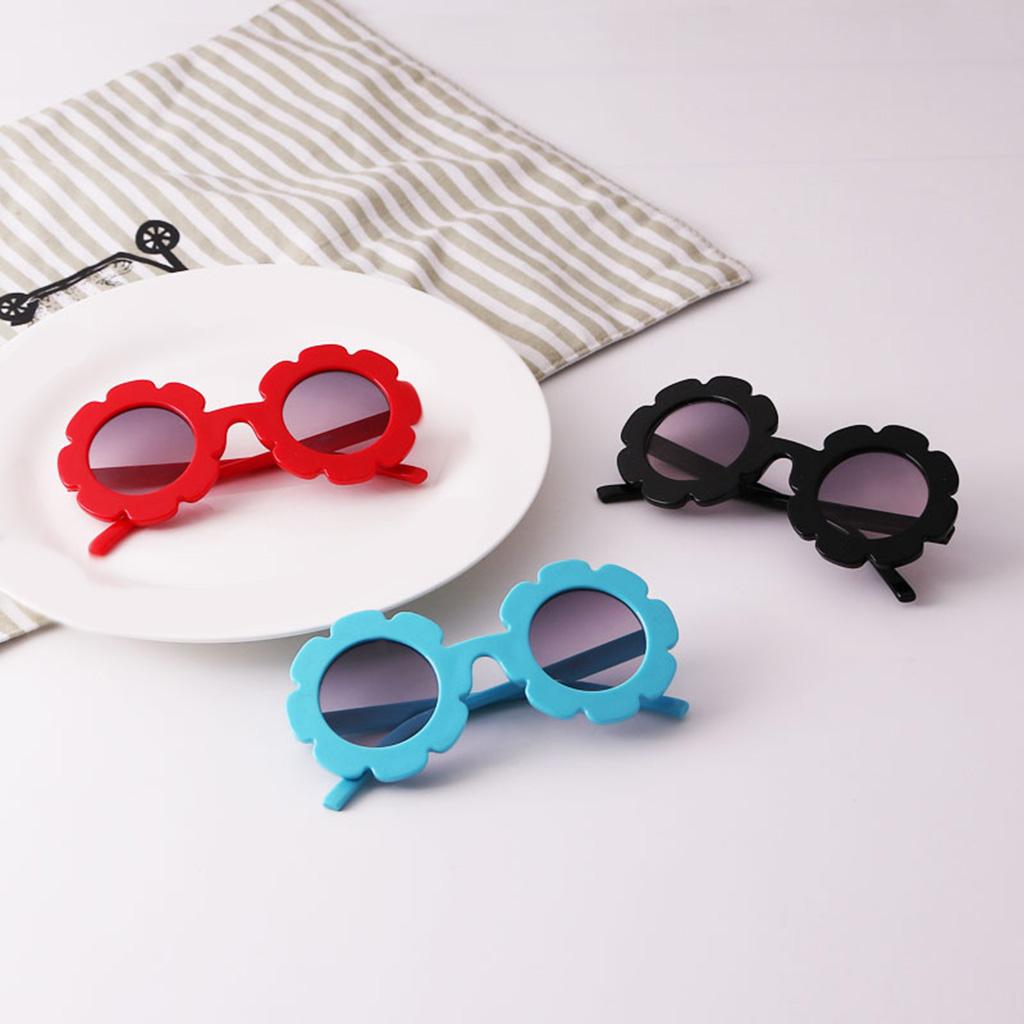Lovely Baby Boys Girls Round Sunglasses Toddler Soft Plastic Goggles Eyewear Black