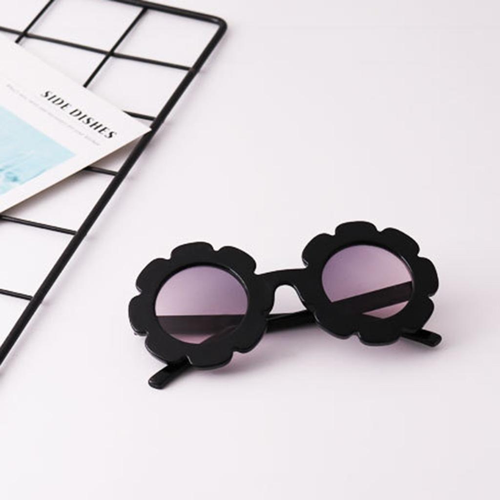Lovely Baby Boys Girls Round Sunglasses Toddler Soft Plastic Goggles Eyewear Black