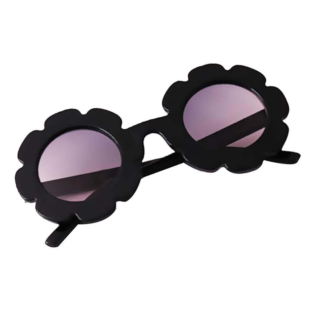 Lovely Baby Boys Girls Round Sunglasses Toddler Soft Plastic Goggles Eyewear Black