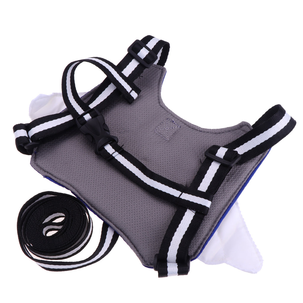 Baby Walking Safety Belt Harness with Leash Child Kid Assistant Strap Angle-Blue