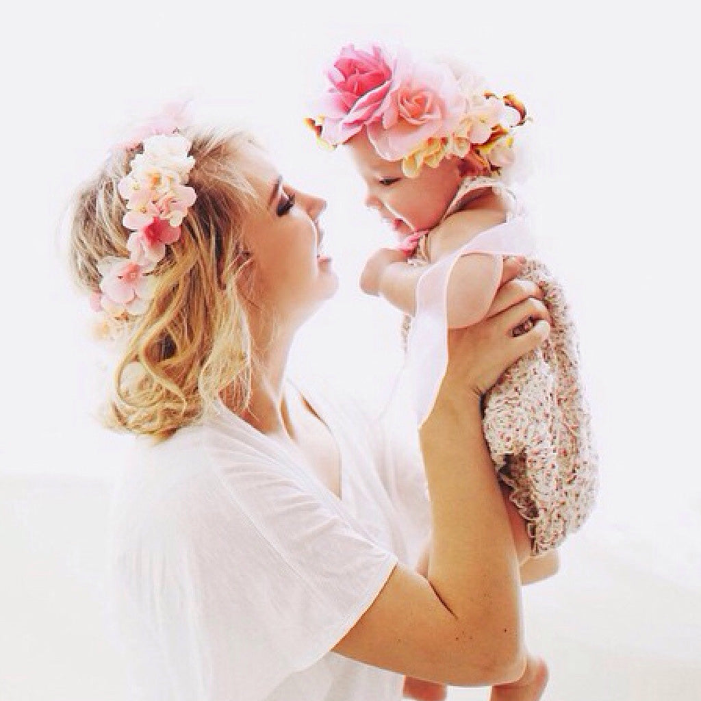 Boho Women Beach Flower Wedding Garland Headband White (for Kids)