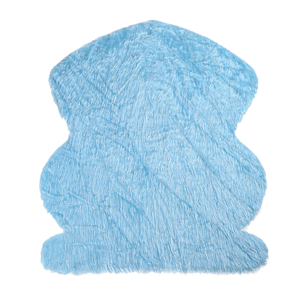 Faux Fur Blanket Photography Baby Photography Props Mat Background blue