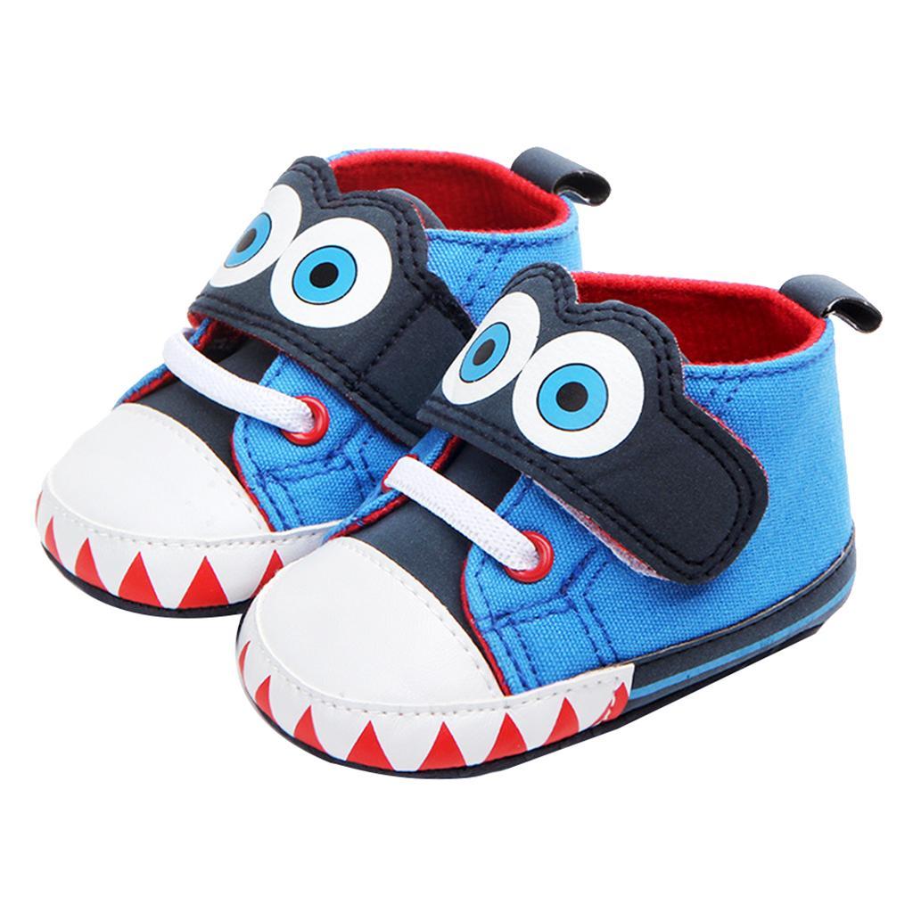 Baby Boys Girls Shoes Sneakers Crib Prewalker Trainers 0-6Months Blue
