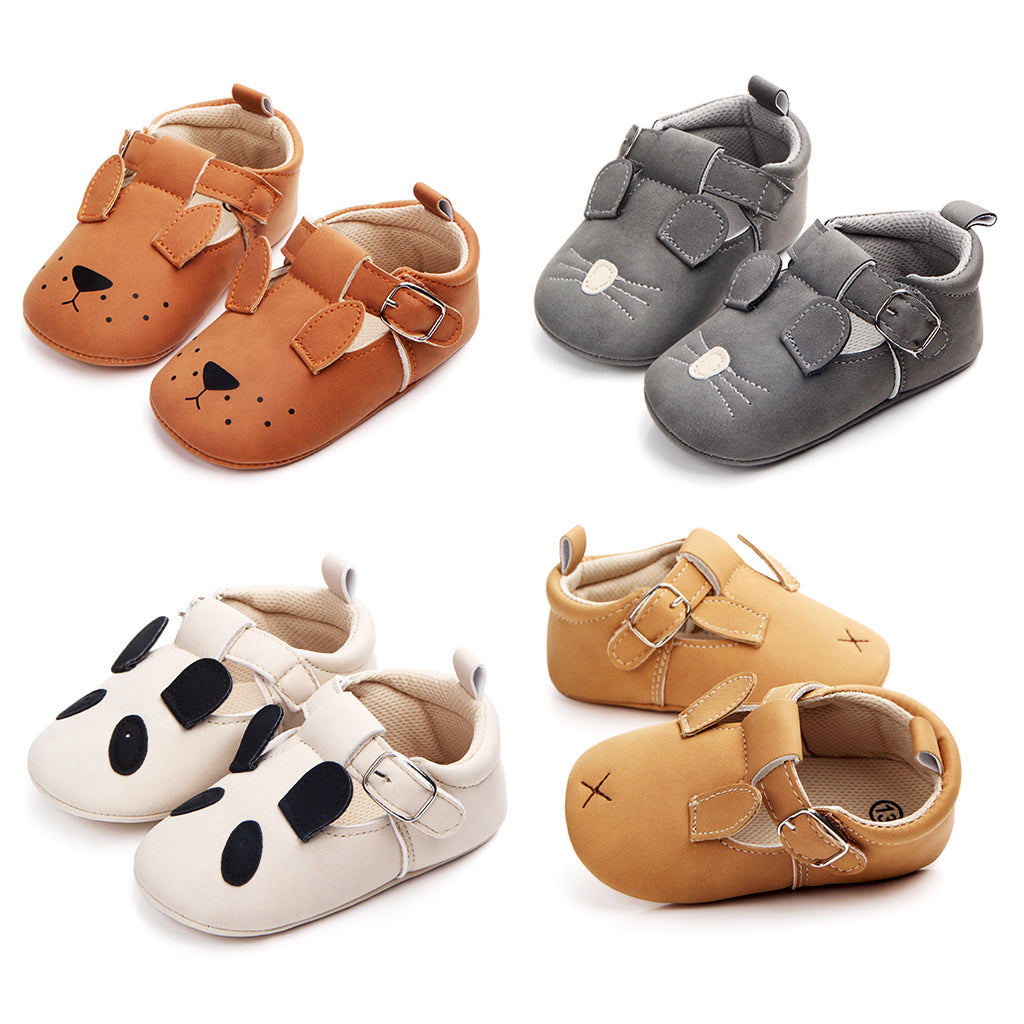 Infant Toddler Baby Soft Sole Animals Crib Shoes 0-6M Puppy