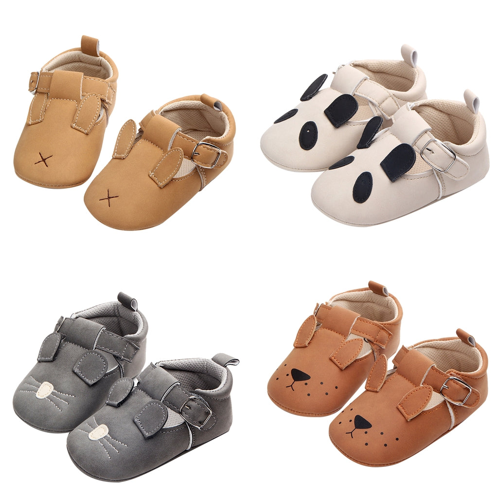 Infant Toddler Baby Soft Sole Animals Crib Shoes 0-6M Puppy