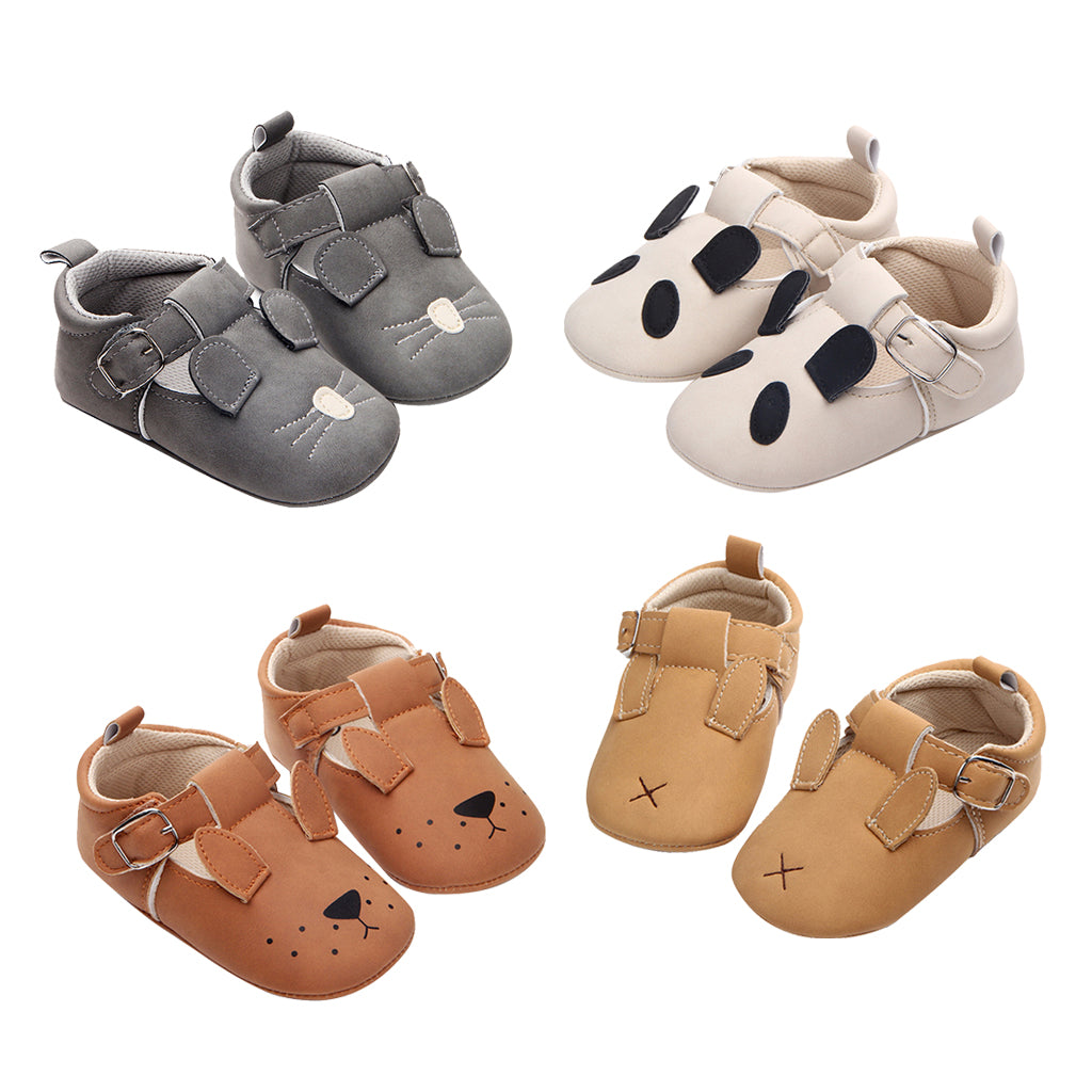 Infant Toddler Baby Soft Sole Animals Crib Shoes 0-6M Puppy