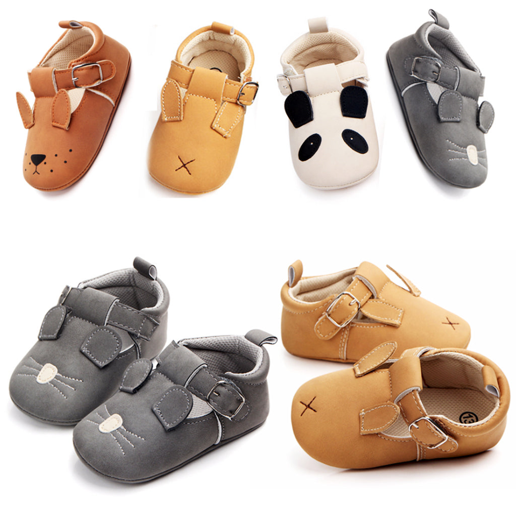 Infant Toddler Baby Soft Sole Animals Crib Shoes 6-12M Puppy